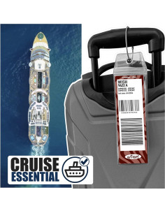 Etiquetas de Equipaje para Crucero Disney Cruise On - Paquete de 4 2