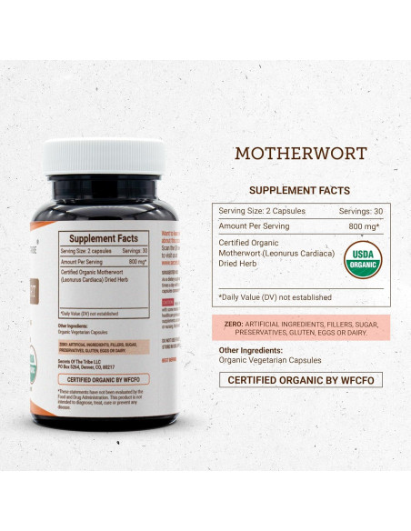 Cápsulas Herbales Orgánicas Madre Selva USDA 60 Unidades