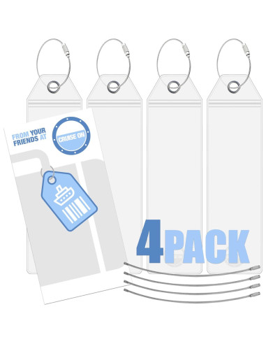 Etiquetas de Equipaje para Crucero Disney Cruise On - Paquete de 4