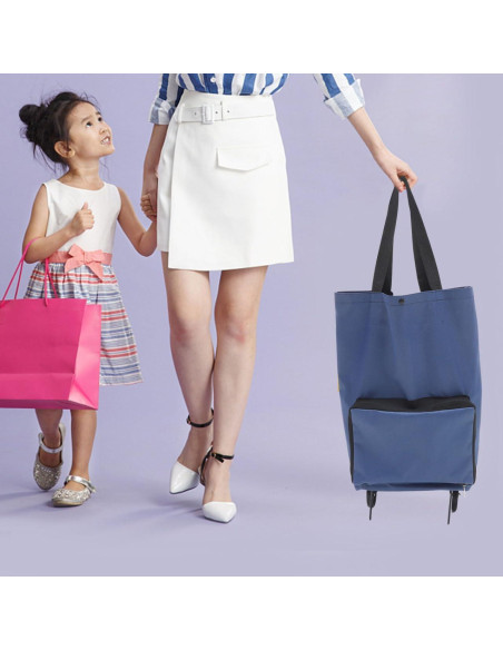 Carrito de Compras Plegable BUGUUYO Azul Oscuro 0.43 kg