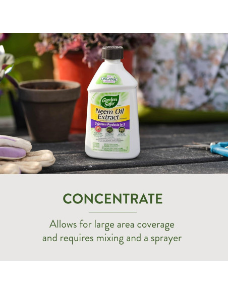 Aceite de Neem Garden Safe 6 x 295 ml - Insecticida Orgánico