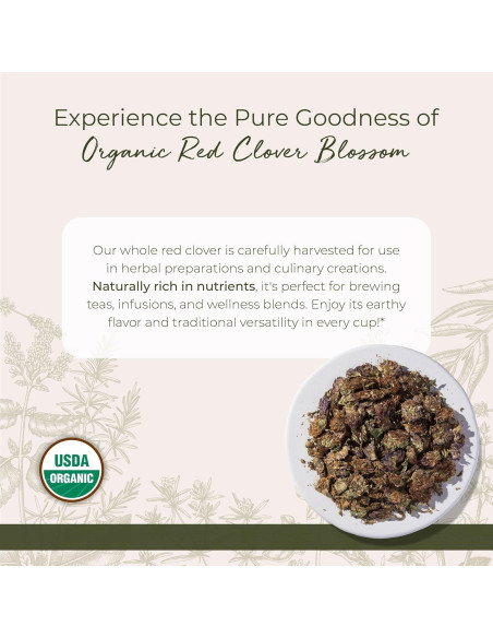 Flores de Trébol Rojo Orgánico Starwest Botanicals 0.45 kg