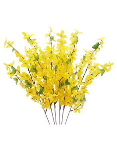 Ramos Artificiales de Flor Forsythia Ferial - 6 Piezas Amarillo 66cm