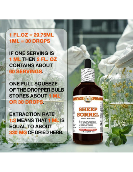 Extracto Líquido de Ácido de Oveja Hawaii Pharm 60 ml