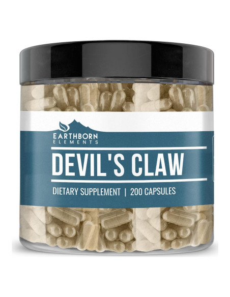 Extracto de Garra del Diablo Earthborn Elements 200 Cápsulas Puro
