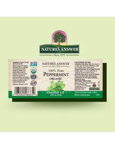 Aceite Esencial de Menta Orgánico Nature's Answer 15ml Puro 2