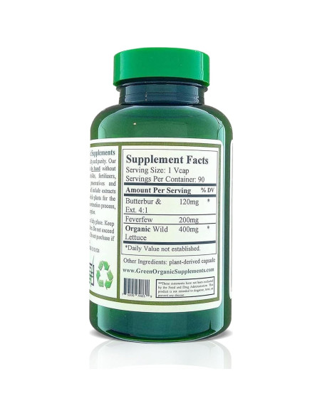 Cápsulas de Perejil de Campo y Tanaceto Green Organic 90 VCaps