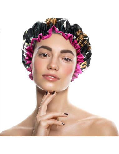 4 Gorros de Ducha Reutilizables Impermeables HuiYouHui