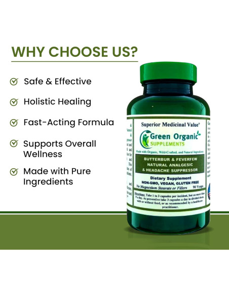 Cápsulas de Perejil de Campo y Tanaceto Green Organic 90 VCaps