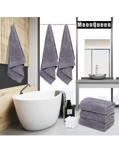 Set de 2 Toallas de Baño MOONQUEEN Microfibra Coral 139.7x68.5cm 2