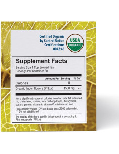 Té de Flor de Tilo Orgánico Good Nature 30g - 20 Bolsas 2