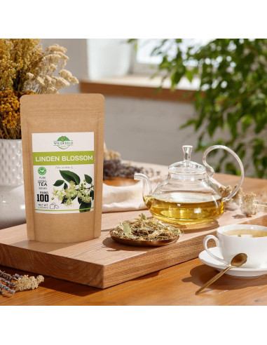 100 Bolsas de Té de Tilo Seco OVVA - 1.5g cada una