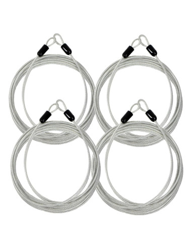 Cable de seguridad trenzado Lumintrail 4 pies 3 mm vinilo