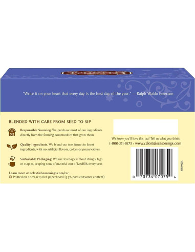 Té de Hierbas Celestial Seasonings Verdadera Arándano 40 Bolsas