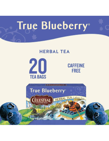 Té de Hierbas Celestial Seasonings Verdadera Arándano 40 Bolsas