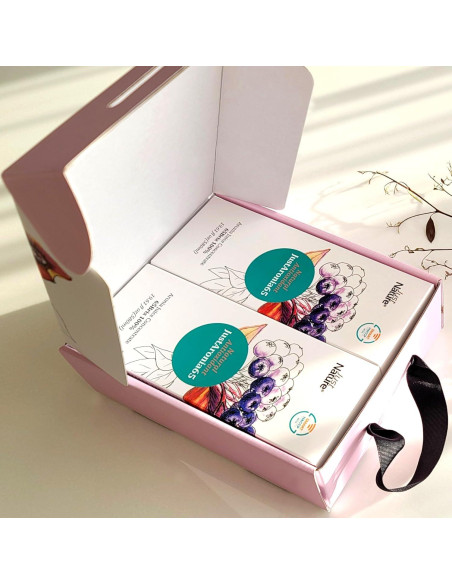 Concentrado de Jugo de Aronia JustNature 580 ml (2 Pack) - 100% Natural