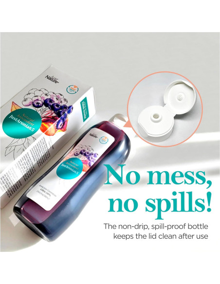 Concentrado de Jugo de Aronia JustNature 580 ml (2 Pack) - 100% Natural