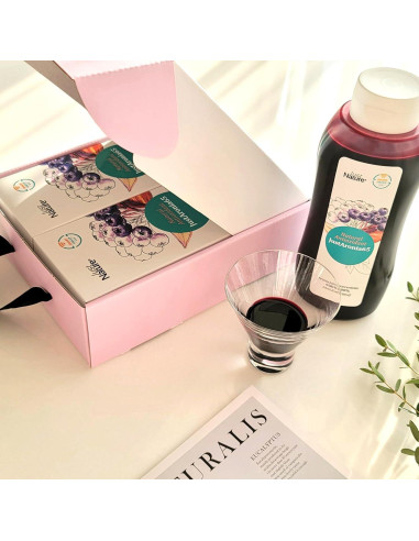 Concentrado de Jugo de Aronia JustNature 580 ml (2 Pack) - 100% Natural