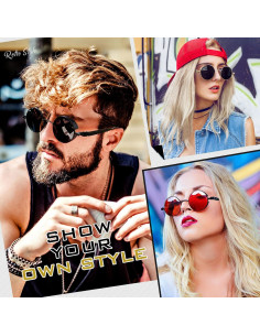 Gafas de Sol Steampunk GQUEEN Polarizadas UV400 Metal 2