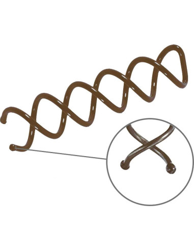 Pasadores Espirales para Cabello HAWWWY Marrón - Pack de 4