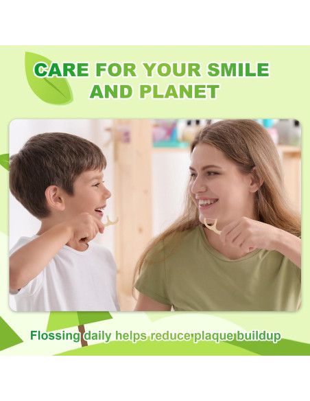 200 Palillos de Hilo Dental Biodegradables Lakeyface Menta 200 Palillos de Hilo Dental Biodegradables Lakeyface Menta