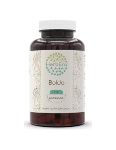 Boldo 120 Cápsulas 500 mg HerbEra - 100% Natural