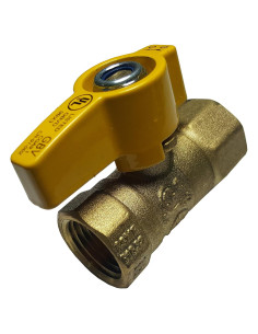 Válvula de Bola de Gas de Latón 1/2" IPS Mionbel CSA