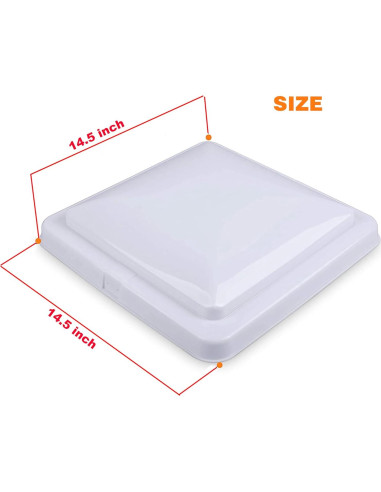 Cubierta de Ventilación de Techo 14" LuckySlycyc para RV