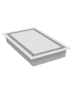 Cubierta de Ventilación de Pared Fittes 15x25 cm ABS Blanco