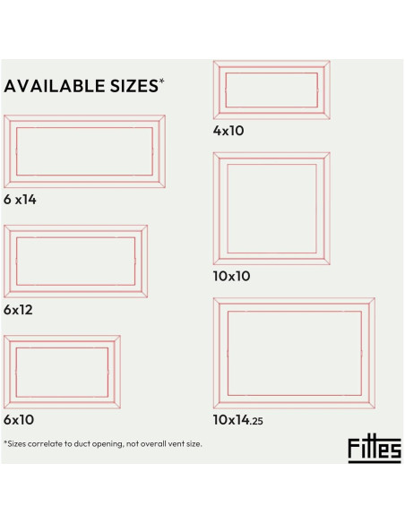 Cubierta de Ventilación de Pared Fittes 15x25 cm ABS Blanco