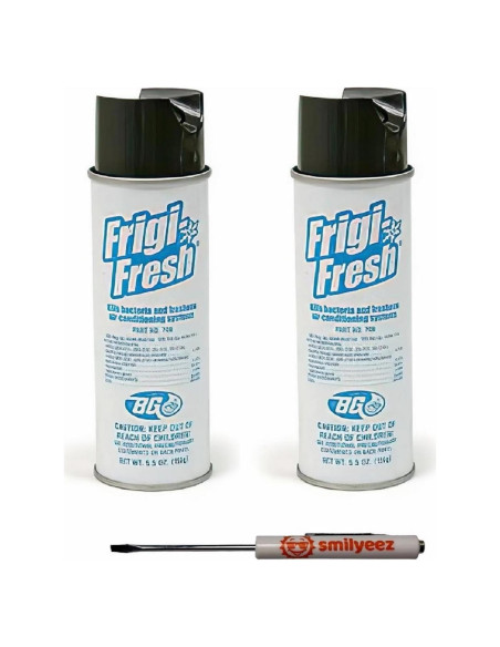 Limpiador y Ambientador de A/C Smilyeez BG Frigi-Fresh 2 Latas