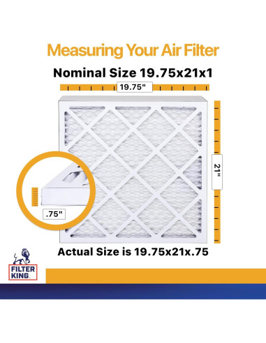 Filtros de Aire Filter King MERV 13 19.75x21x1 | 4-Pack