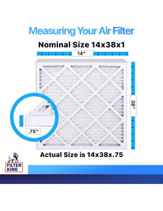 Filtro de Aire Filtro Rey MERV 8 14x38x1 - 4 Pack 2