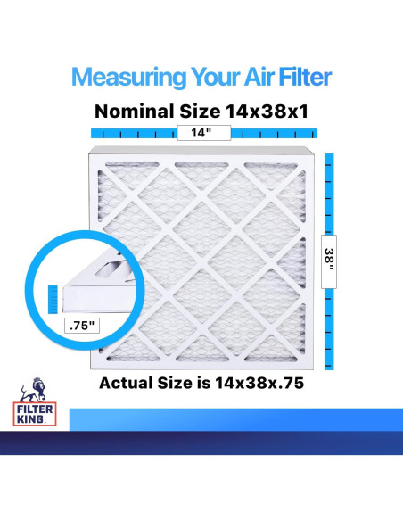 Filtro de Aire Filtro Rey MERV 8 14x38x1 - 4 Pack