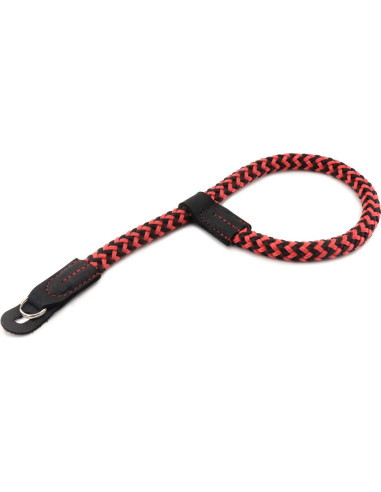 Correa de Muñeca MegaGear de Cuero y Algodón Roja - Compatible DSLR