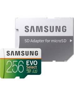 Tarjeta MicroSDXC Samsung EVO Select 256GB UHS-I U3 100MB/s 2