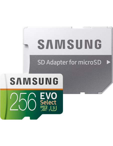 Tarjeta MicroSDXC Samsung EVO Select 256GB UHS-I U3 100MB/s