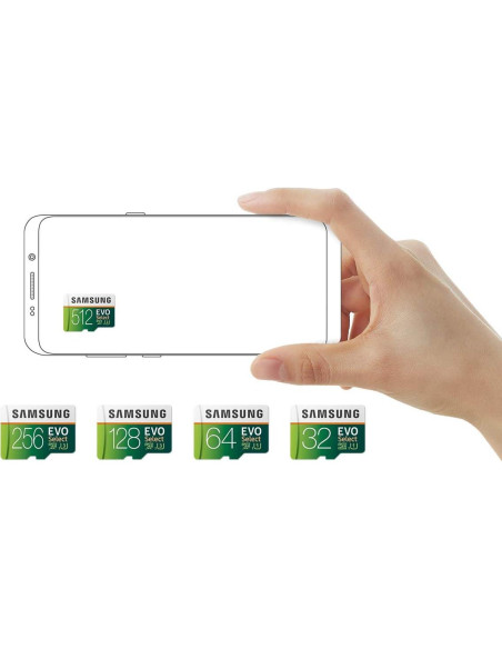 Tarjeta MicroSDXC Samsung EVO Select 256GB UHS-I U3 100MB/s