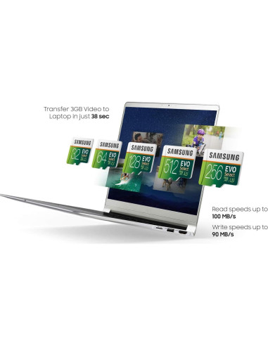 Tarjeta MicroSDXC Samsung EVO Select 256GB UHS-I U3 100MB/s