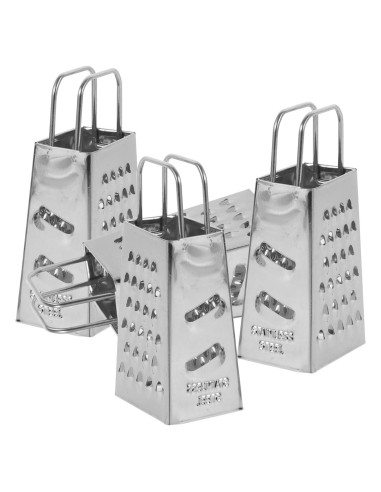 Rallador de Acero Inoxidable 4 Lados HOLIDYOYO Mini 8cm