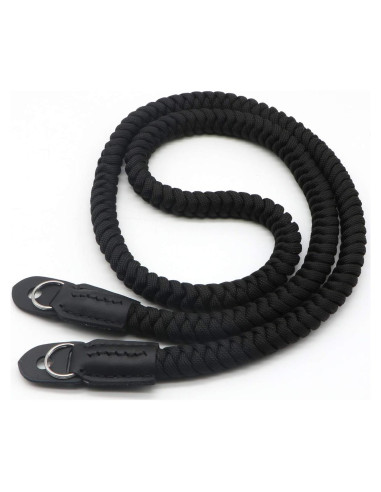 Correa de Hombro para Cámara HITHUT 105 cm Negra Paracord