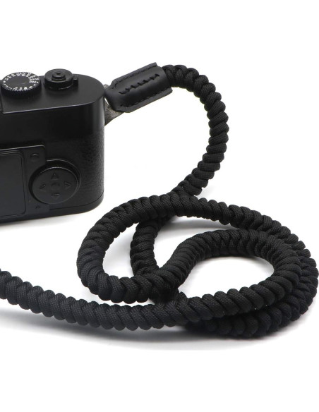 Correa de Hombro para Cámara HITHUT 105 cm Negra Paracord