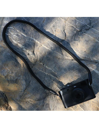 Correa de Hombro para Cámara HITHUT 105 cm Negra Paracord