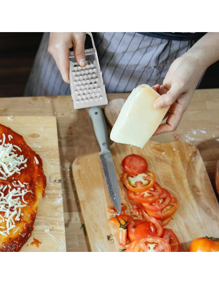 Rallador de Acero Inoxidable 4 Lados HOLIDYOYO Mini 8cm