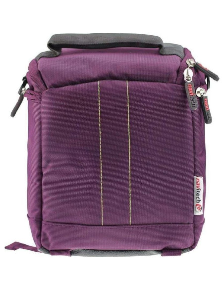 Bolsa de cámara DSLR Navitech Morada a prueba de golpes 20x18cm