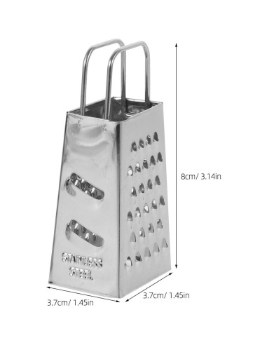 Rallador de Acero Inoxidable 4 Lados HOLIDYOYO Mini 8cm