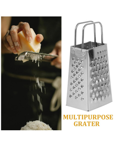 Rallador de Acero Inoxidable 4 Lados HOLIDYOYO Mini 8cm