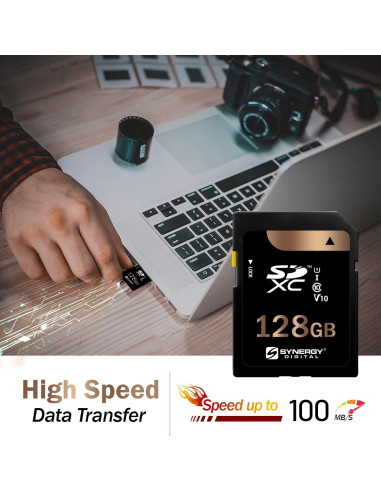 Tarjeta de Memoria SDXC 128GB Synergy Digital UHS-I Clase 10