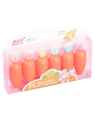 Set de 6 Marcadores de Carrotas JOMPENS Multicolor 7.5cm