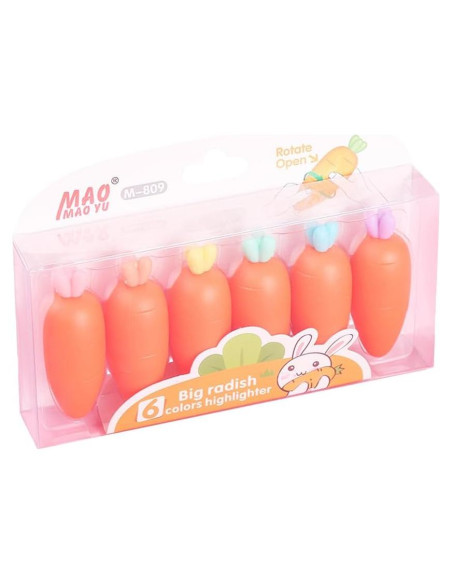 Set de 6 Marcadores de Carrotas JOMPENS Multicolor 7.5cm